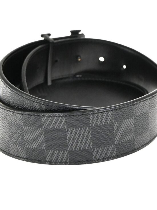 LOUIS VUITTON Ceinture LV Initial Belt 85/34 Damier Graphite main image 7